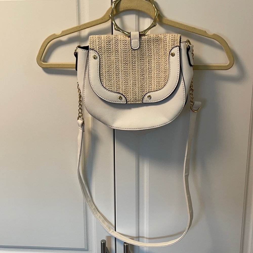 Primark white cream shoulder-hand crossbody bag